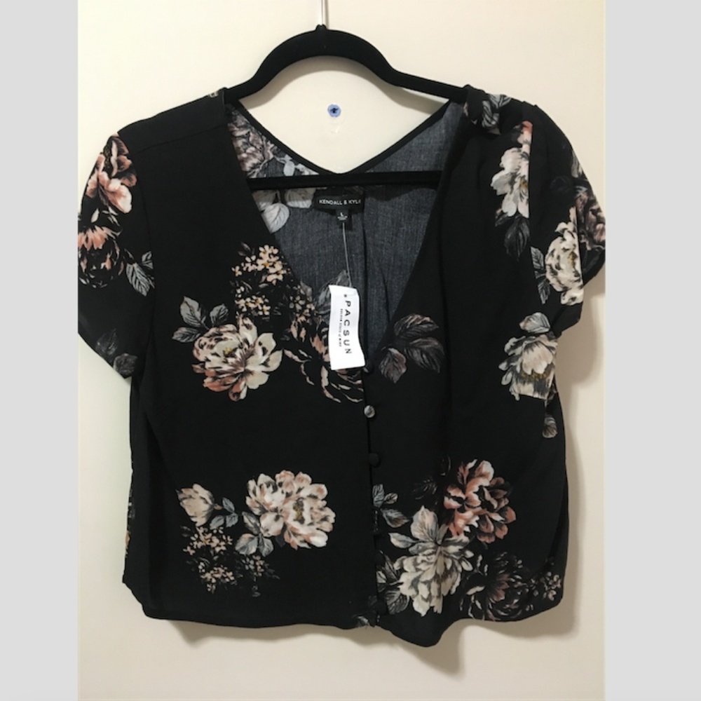 Floral Kendall & Kylie Crop Top